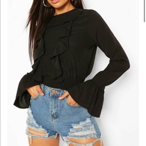 Crop Black Shirt